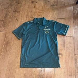 Nike Men’s Dri-Fit Oregon Ducks Green Polo shirt size medium